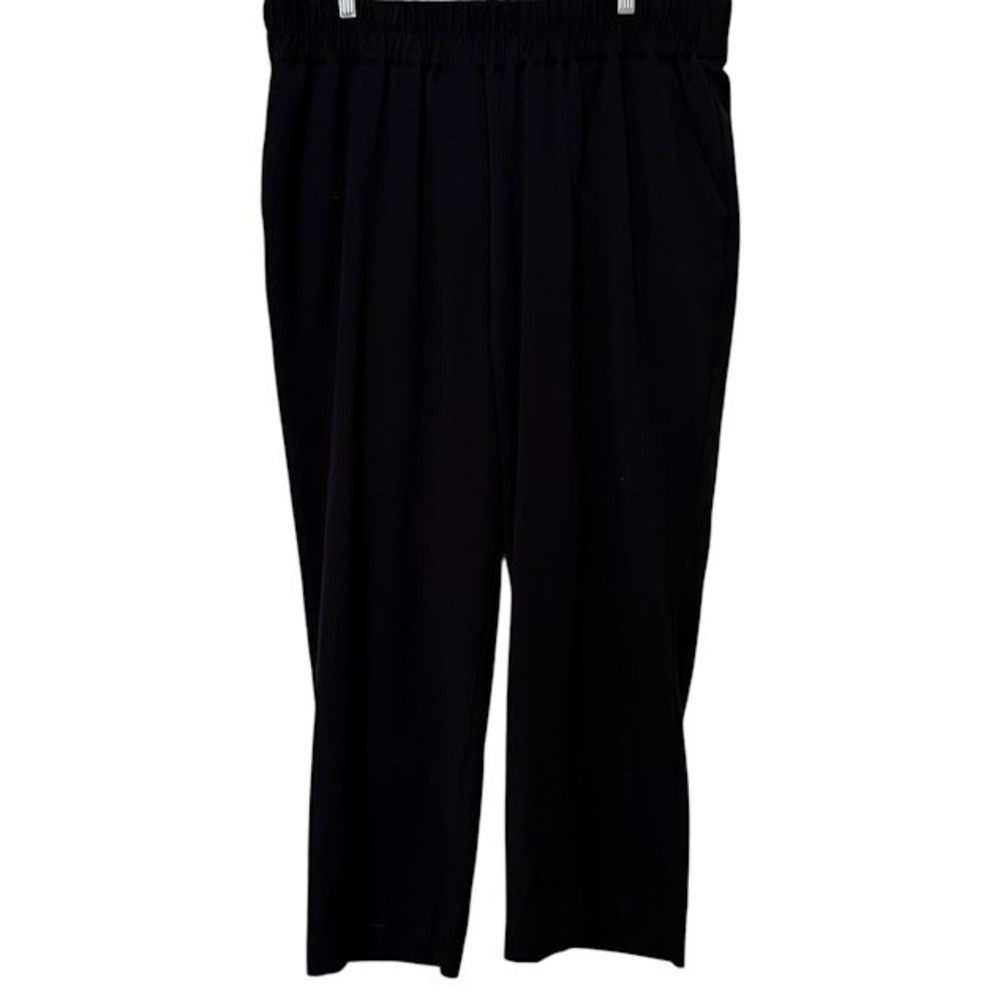 Universal Standard Black Tapered Pull On Stretch Trouser‎ Pants M (18 / 20) Long